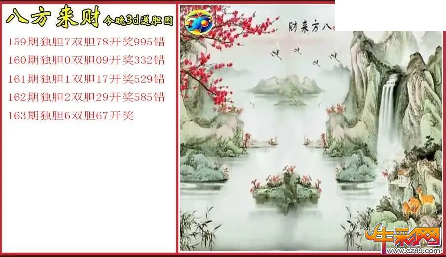 2026163期福彩3D图谜汇总